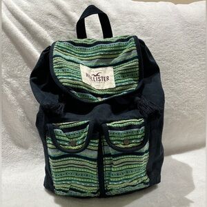 NWT Hollister Women's Colorful Embroidered
Backpack